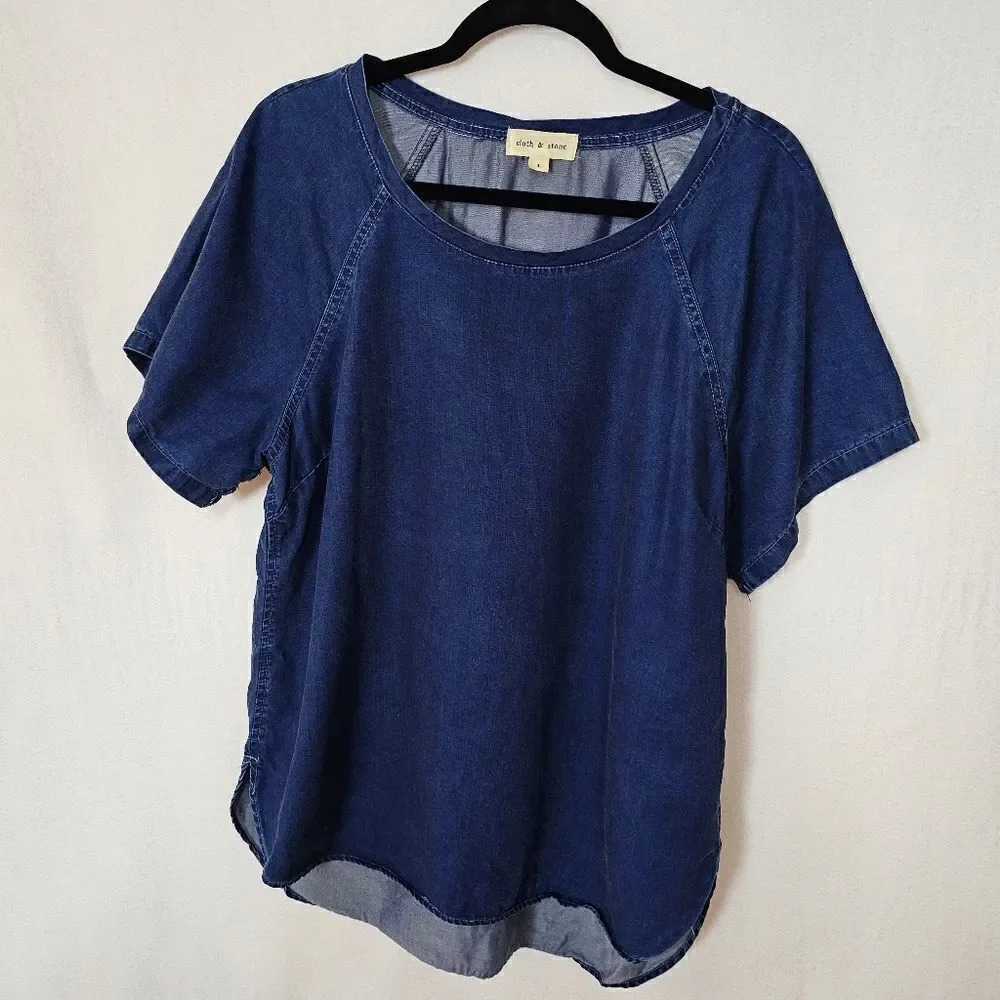 Cloth & Stone DENIM TOP SIZE L